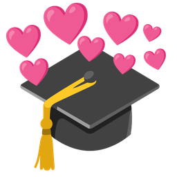 heart with arrow and graduation cap