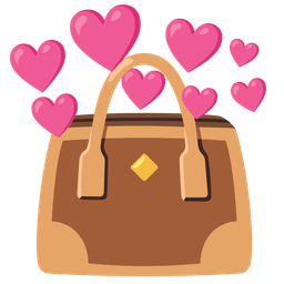 heart with arrow and handbag