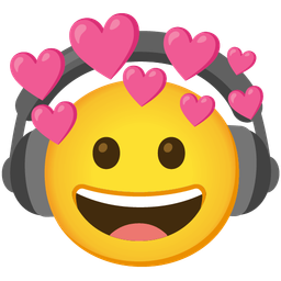 heart with arrow and headphone