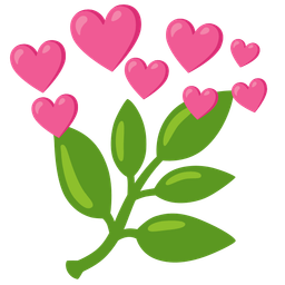 heart with arrow and herb