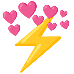 heart with arrow and high voltage