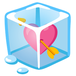 heart with arrow and ice