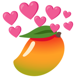 heart with arrow and mango