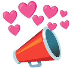heart with arrow and megaphone
