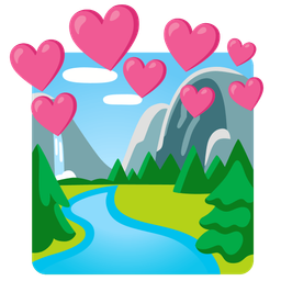 heart with arrow and national park