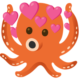 heart with arrow and octopus