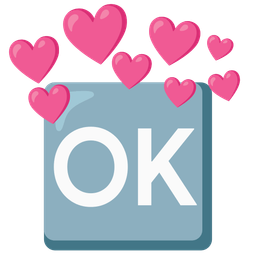 heart with arrow and OK button