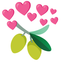 heart with arrow and olive