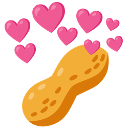 heart with arrow and peanuts