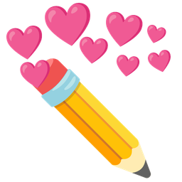 heart with arrow and pencil