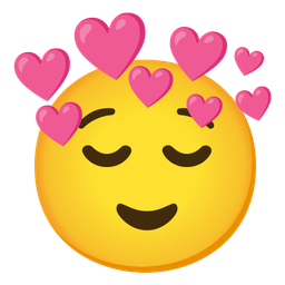 heart with arrow and relieved face