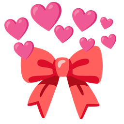 heart with arrow and ribbon