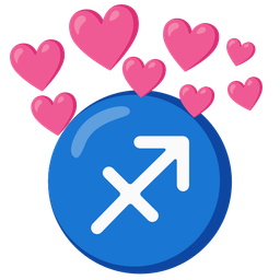 heart with arrow and Sagittarius