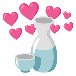 Heart with arrow and Sake