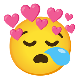 heart with arrow and sleepy face