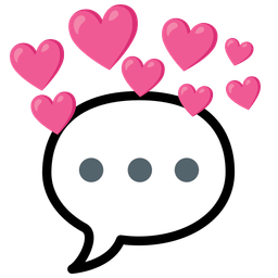 heart with arrow and speech balloon