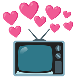 Heart with arrow and Television
