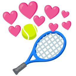 heart with arrow and tennis