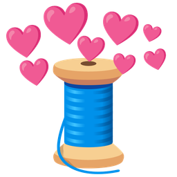 heart with arrow and thread