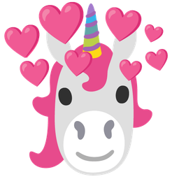 heart with arrow and unicorn