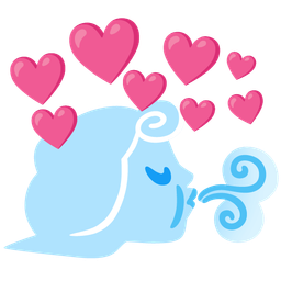 heart with arrow and wind face