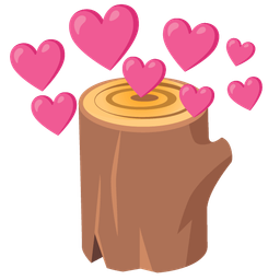 heart with arrow and wood