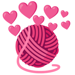 heart with arrow and yarn