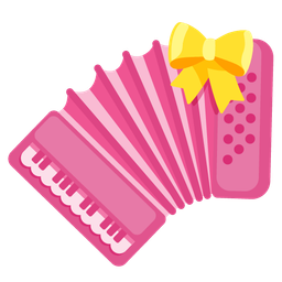 heart with ribbon and accordion