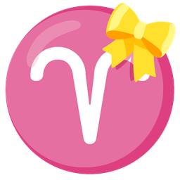 heart with ribbon and Aries