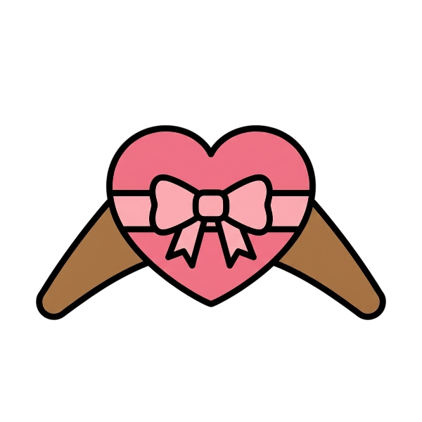 Heart with ribbon and Boomerang