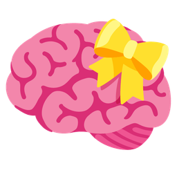heart with ribbon and brain