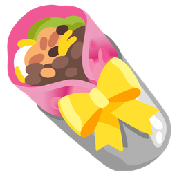 heart with ribbon and burrito