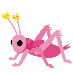 heart with ribbon and cricket