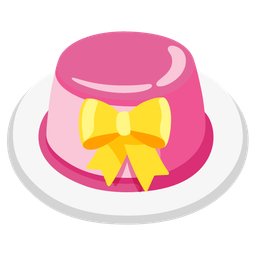 heart with ribbon and custard