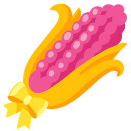 heart with ribbon and ear of corn