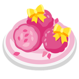 heart with ribbon and falafel