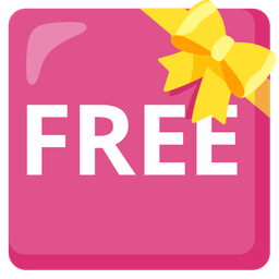 heart with ribbon and FREE button