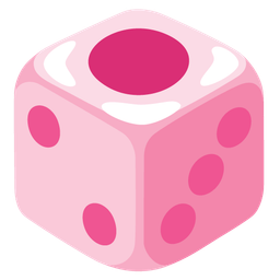 heart with ribbon and game die