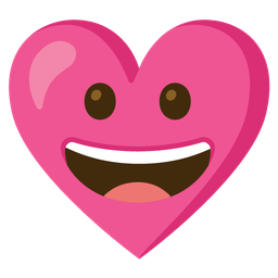 Heart with ribbon and Grinning face