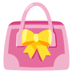 heart with ribbon and handbag