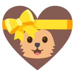 Heart with ribbon and Hedgehog