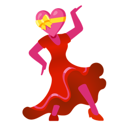 heart with ribbon and high-heeled shoe