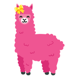 heart with ribbon and llama