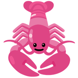 heart with ribbon and lobster