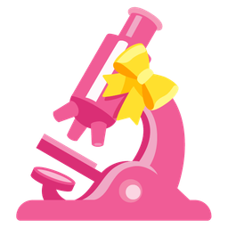 heart with ribbon and microscope
