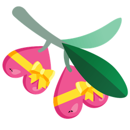 heart with ribbon and olive