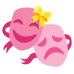 heart with ribbon and performing arts