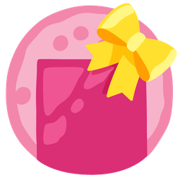 heart with ribbon and rice cracker