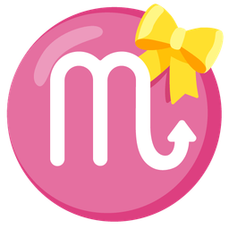 heart with ribbon and Scorpio