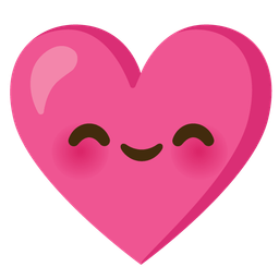 Heart with ribbon and Smiling face with smiling eyes